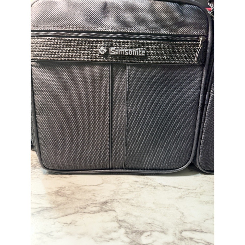 Samsonite Silhouette 4 Black Soft Suitcase Luggage 7 Compartment 22"x15" (2867) - Picture 2 of 12